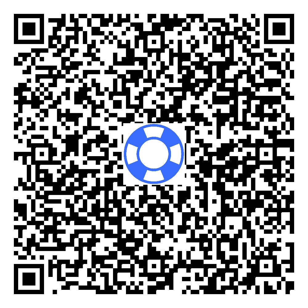 QR code linking to Shelly Hux's AFSP fundraising donation page.